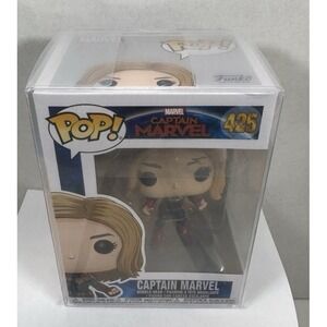 Funko Pop! Marvel Captain Marvel #425 Vinyl Figure w/ Free Soft Protector